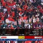 Indonesia Tumbangkan Yordania 4-1,  Lolos ke Perempat Final